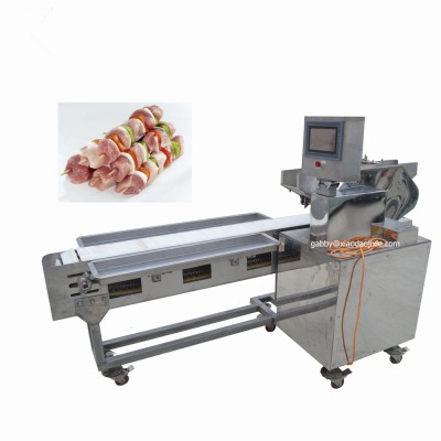 automatic bbq kebab skewer making machine