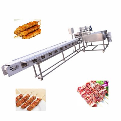 automatic shrimp skewer machine ,kebab machine, kabab maker machine