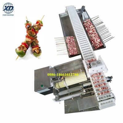 Hot sale automatic kebab meat skewer machine, satay meatball kebab skewer machine, kebab making machine