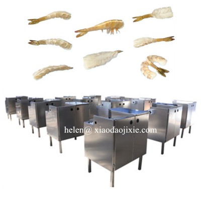 Automatic peeling Vannamei White Prawn machine, Argentina red shrimp peel and devein machine, shrimp processing system